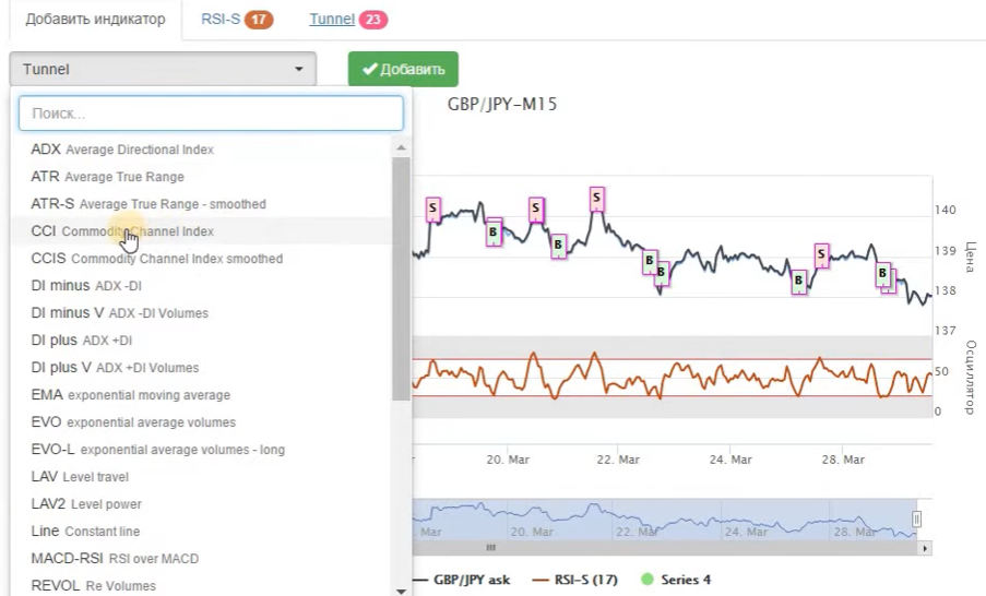 Strategy tooling screenshot